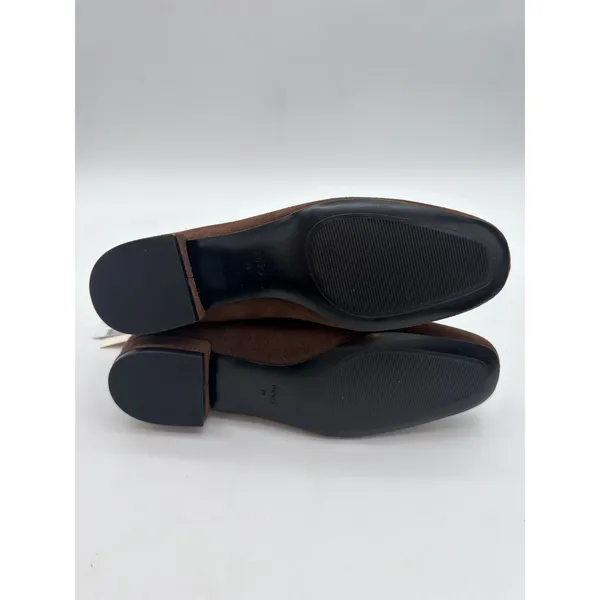 Mango Chocolate Brown Supple Bovine Suede Leather Round Toe Ankle Boots 8.5 - Image 7