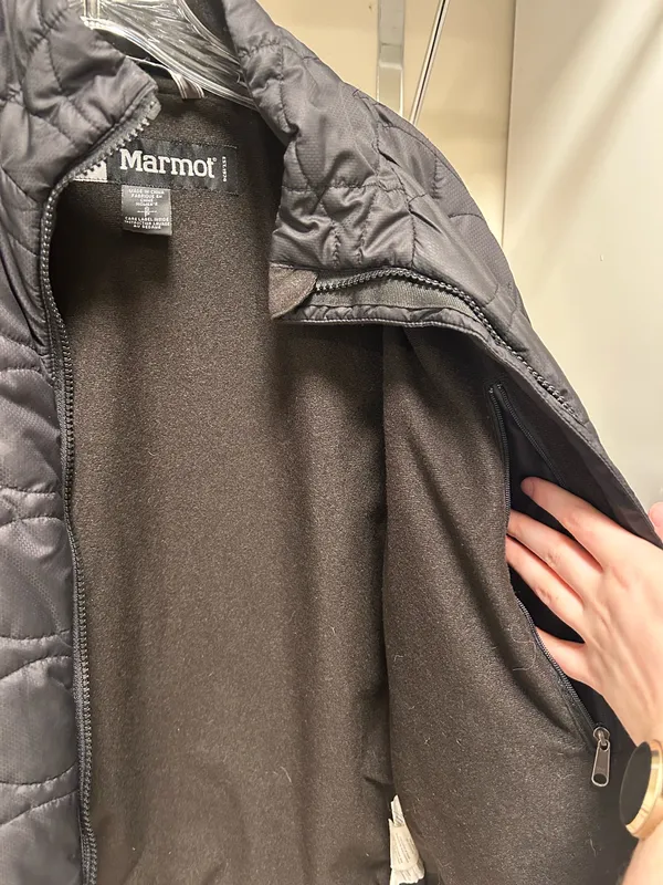 Black Marmot Coat Small Puffer - Image 5