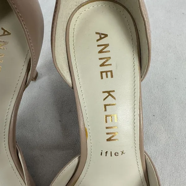 Anne Klein iFlex Women’s Tan Heeled Dress Shoes Size 10M Kitten Heel Slingback - Image 4