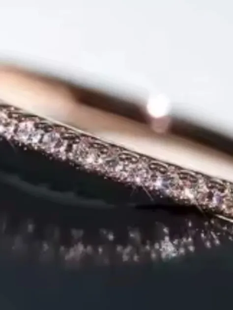 Delicate Gold Tone Pave - Image 4