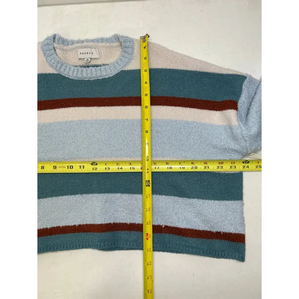 PacSun LA Hearts Marissa Striped Cozy Crew Neck Sweater NWOT Size M - Image 5