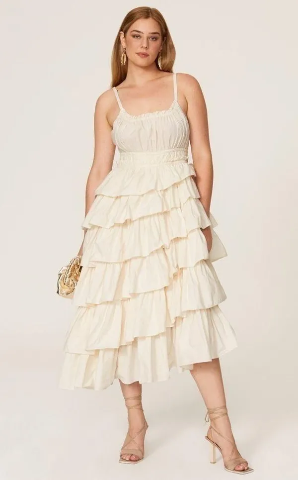ULLA JOHNSON Estela Dress 100% Cotton - Image 5