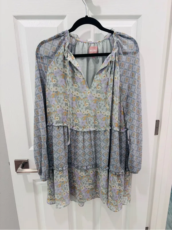 Show Me Your Mumu Birdie Mini Dress in Primrose Print size Small - Image 6