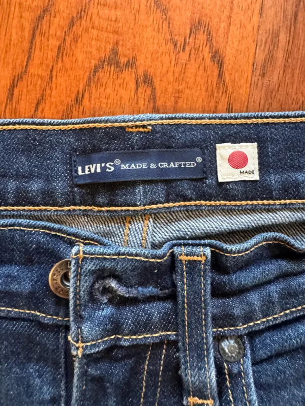 Levi's Made &‎ Crafted Made In Japan Selvedge High Rise Boyfriend Jeans W27 L27 - Image 2