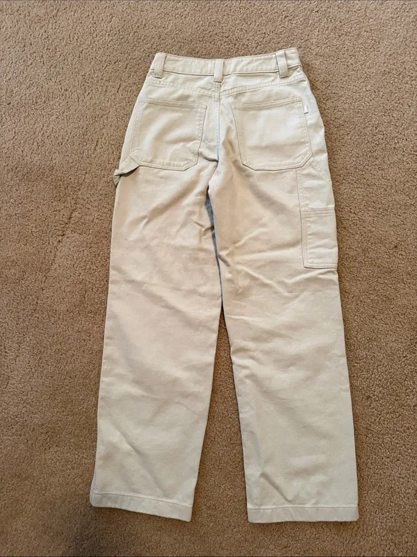 Aritzia TNC Cream Cargo Pants - Image 5