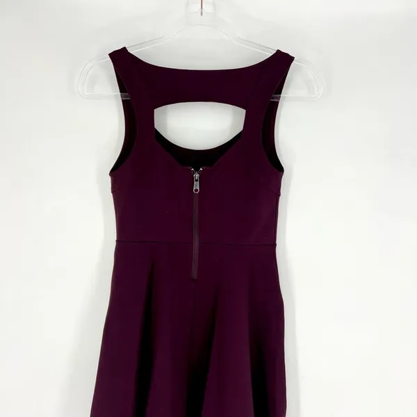 Kimchi Blue‎ Fit & Flare Skater Dress Burgundy Small - Image 2