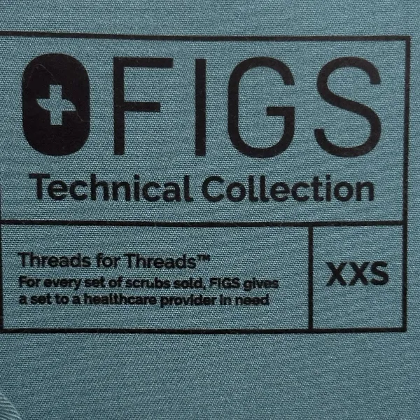 FIGS Womens Size XXS Scrub Top‎ Technical Collection Nurse Green Shirt FW1000 - Image 6