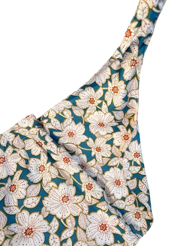 EUC Anthropologie Georgine Skirted Shorts Teal Floral Size XS - Image 7