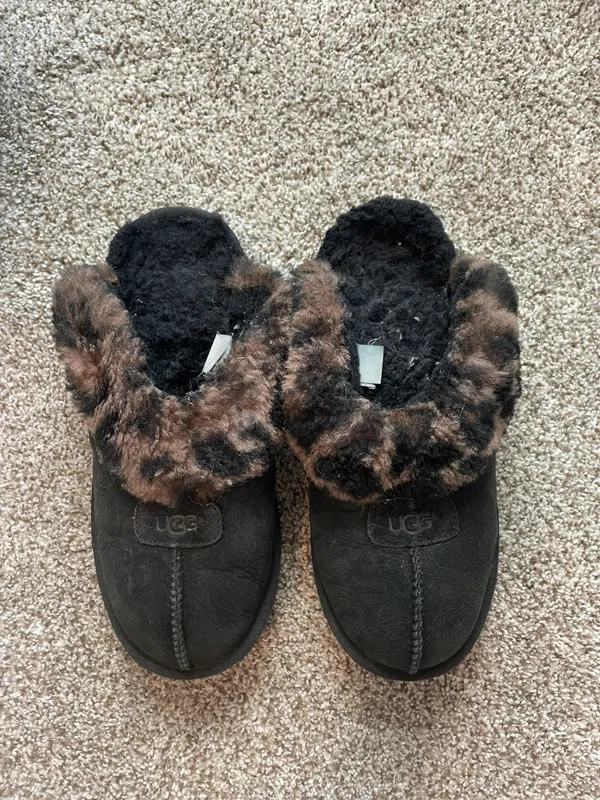 UGG cheetah print slippers - Image 2