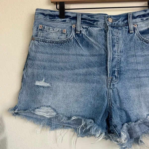 Pistola Distressed Cutoff Denim Shorts - Image 5