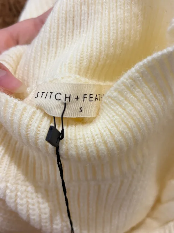 NWT Stitch and feather cable knit mini dress - Image 4