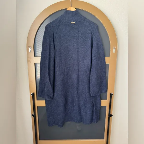 Michael Kors Women's True Navy Cardigan Sweater - Size L - Image 8