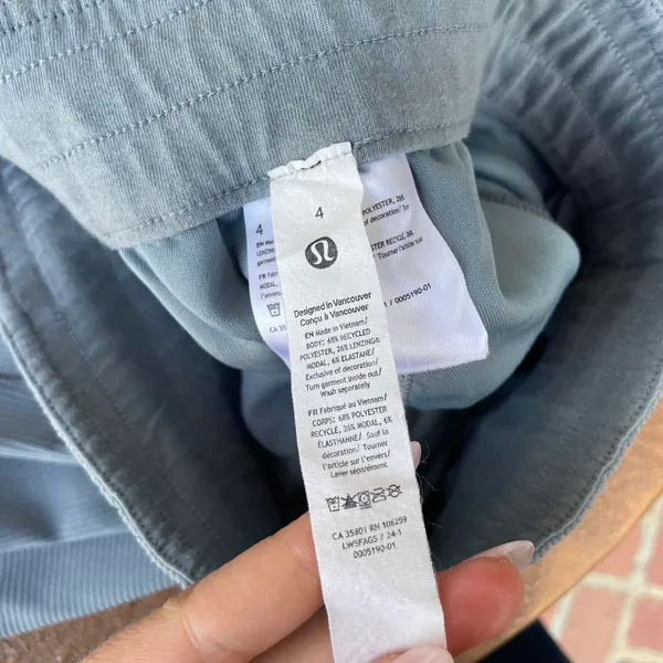 Lululemon Ribbed Softstreme Mid-Rise Pant 32" in Belgium blue color - Image 5