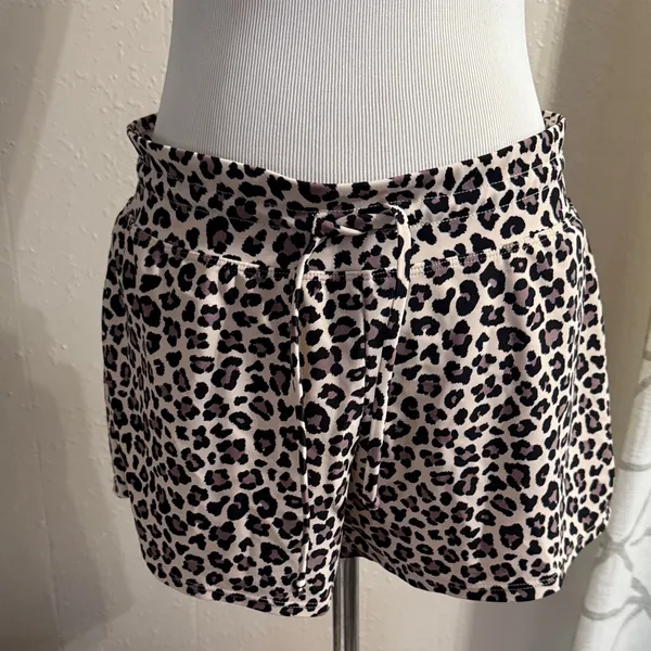 Leopard Print Women's swimming Shorts Brown Size L - Image 6