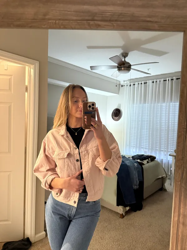 Baby Pink Levi’s Jacket - Image 2