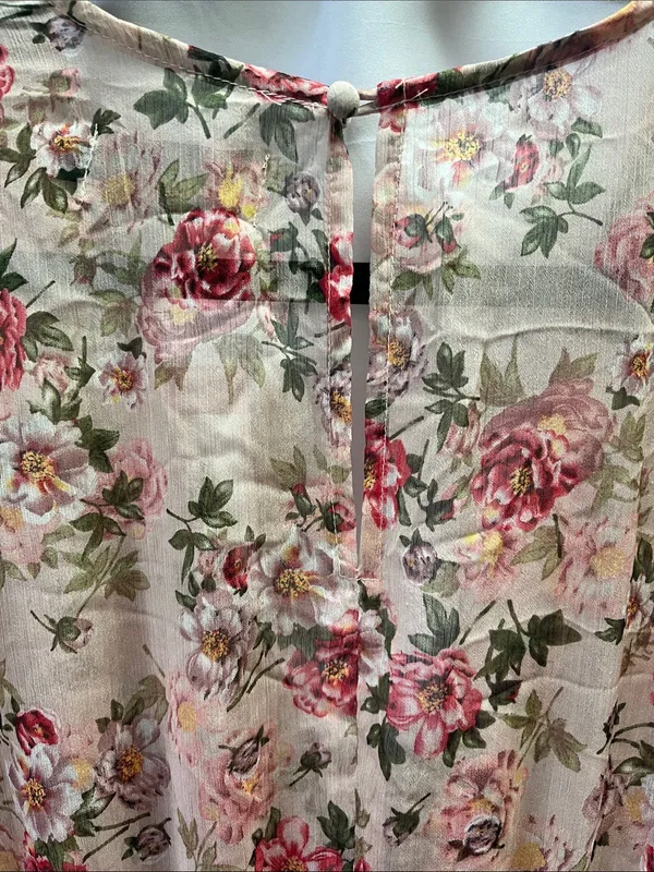 Sundress Floral Tie-Front Dress in Pink Rose - Image 5