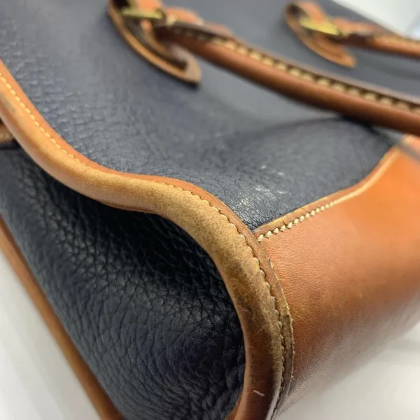 DOONEY & BOURKE black pebbled leather vintage tote bag serial number A42… - Image 8