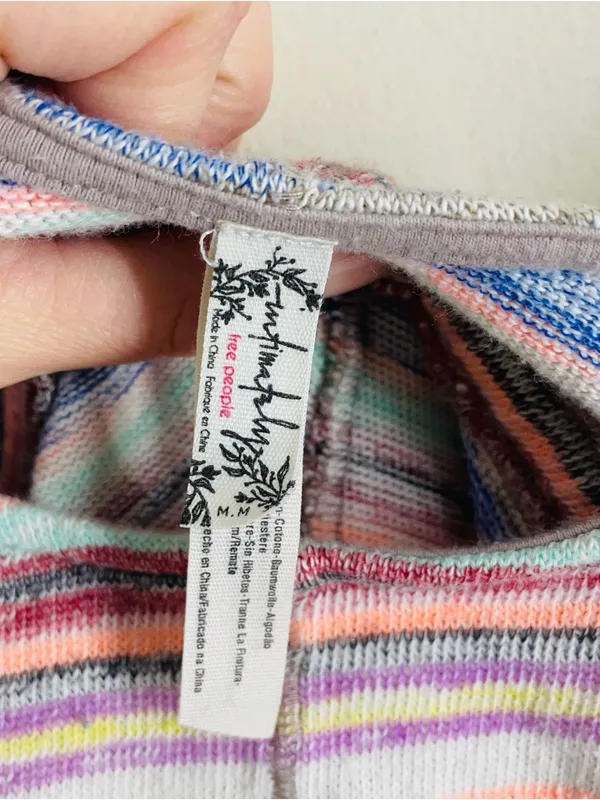 Free People By The Beach Striped Romper Multicolor Size M - Image 12