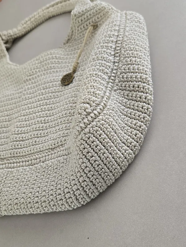 The Sak Cream Hand-crocheted Shoulder Bag - Image 4