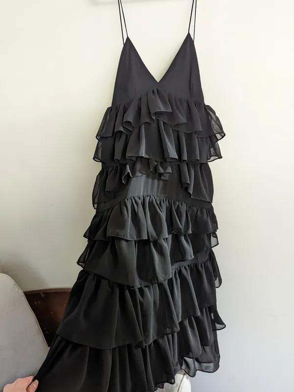 ZARA Poshmark ruffle dress - Image 3