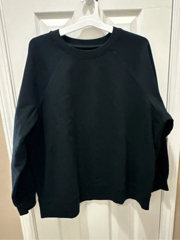 MADEWELL crew neck black sweatshirt size 2X 100% cotton oversized - Image 12
