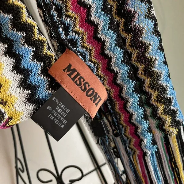 Missoni multicolored striped zigzag Scarf - Image 3