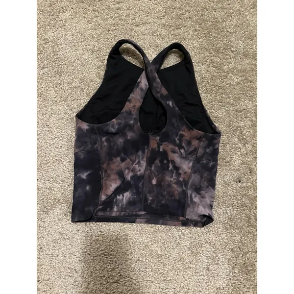 Lululemon Key To Balance Tank Top Size 4 Diamond Dye Graphite Grey Pink Pastel - Image 5