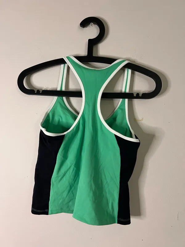 Women’s Green Crop Tank Top - Image 3