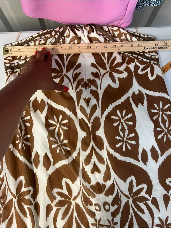 Anthropologie Vineet Bahl Boho Printed Halter‎ Maxi Dress Size M - Image 15