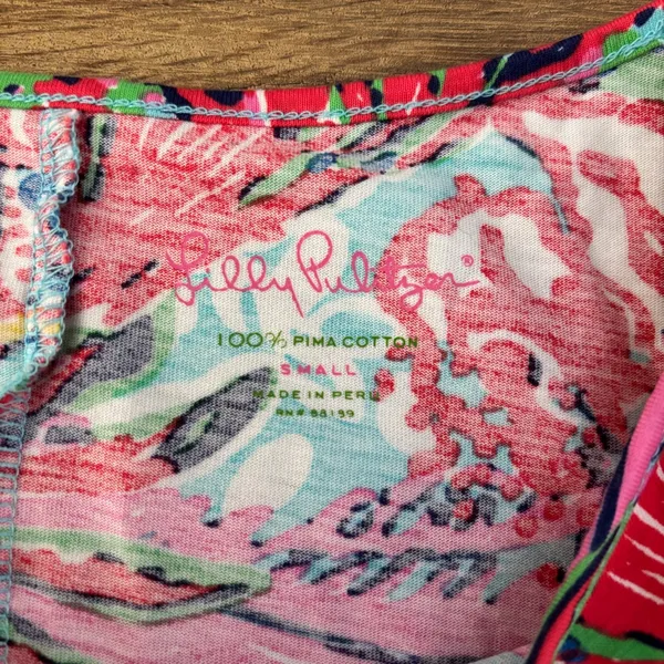 Lilly Pulitzer Marlowe Fishing for Compliments Colorful Floral Cotton Dress - Image 4