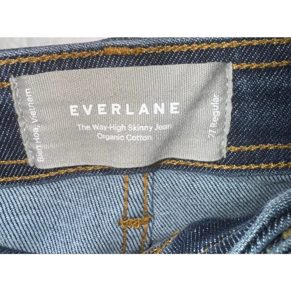 Everlane Organic Cotton Blend The Way High Skinny Jean Women's Size 27 Luxury - Image 5