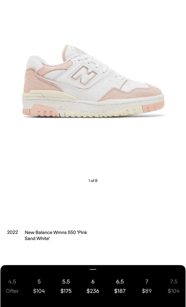 New balance 550 pink  - Image 3