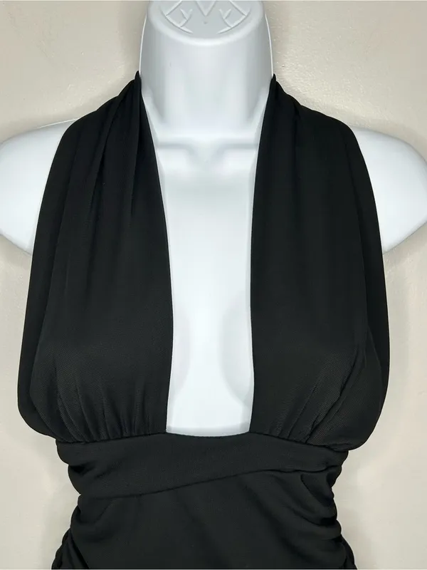 Zara Convertible Halter Top Black Mini Dress Size M - Image 6