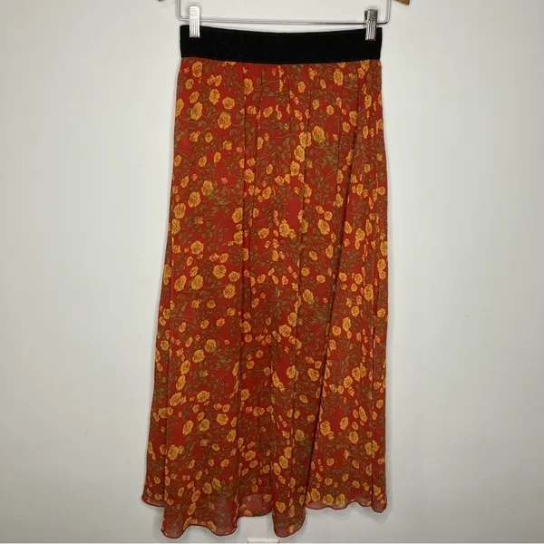 Lularoe floral‎ maxi skirt size XS - Image 5