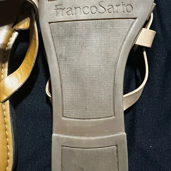 Franco Sarto Stylish Tan Leather Sandals - Image 4