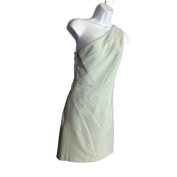 Michael Costello Blue One Shoulder Mini Dress SMALL Bodycon Cocktail $188 NEW - Image 7