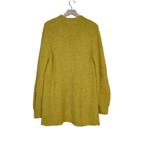 Zenana Womens M Mustard Yellow Longline Open Cardigan - Image 2