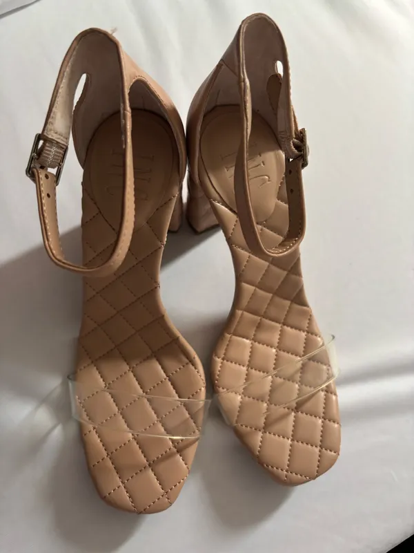 Nude dancing or church shoes..Brand Inc. clear band across toes.. - Image 5