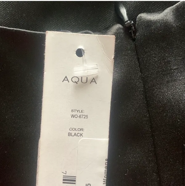 AQUA NWT Bubble Hem Sleeveless Spaghetti Strap Mini Sheath Dress - Image 5