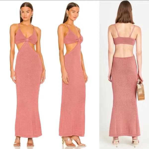 Cult Gaia Serita cotton-blend cutout-waist cocktail dress in jaipur size S small - Image 16