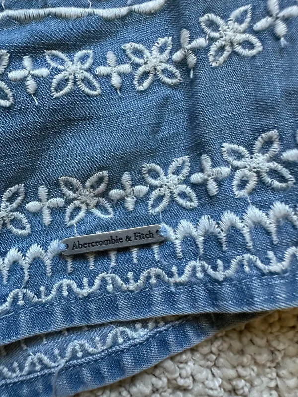Abercrombie Skirt Blue with White Detail - Image 3