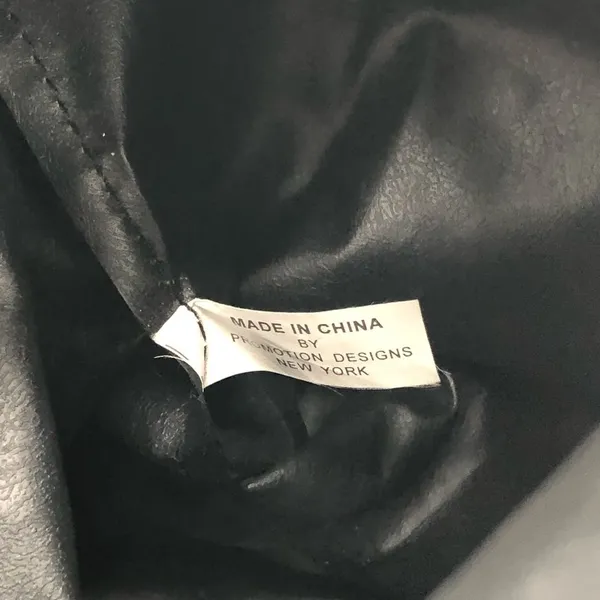 Vintage Vogue Plastic Black Tote Bag - Image 5