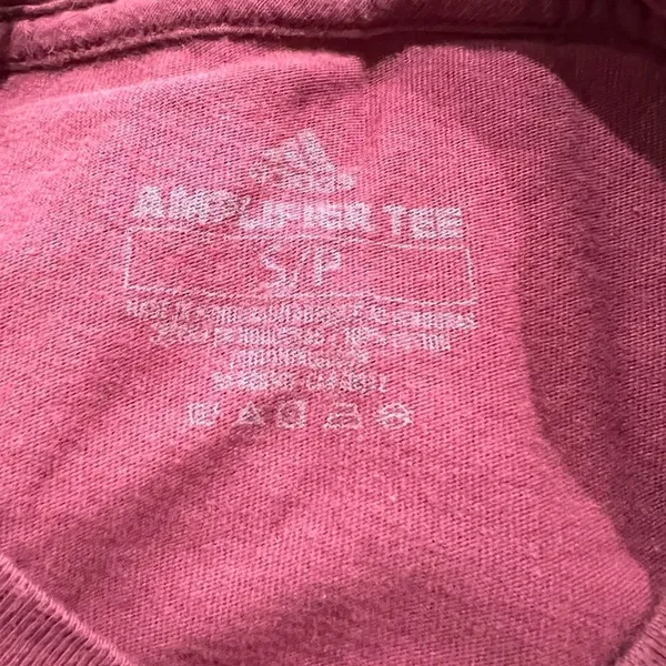 Adidas Maroon Amplifier Tee Women’s Small - Image 2