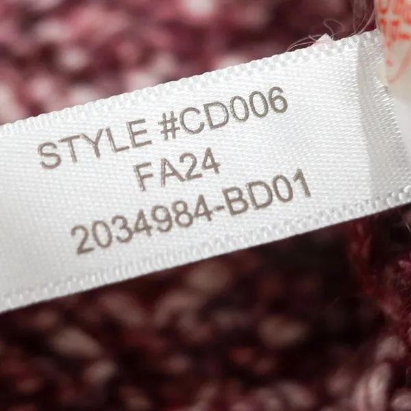 J.‎ Crew Honeycomb Knit Crewneck Wool Blend Sweater XL Heathered Maroon Knit - Image 8