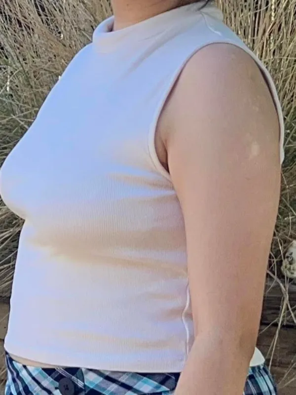 Zara Cream mock neck top. - Image 4