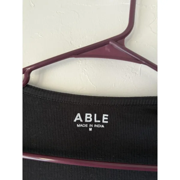 ABLE Cardigan Sweater Womens‎ Medium Button Front Long Sleeve Lightweight Top - Image 4