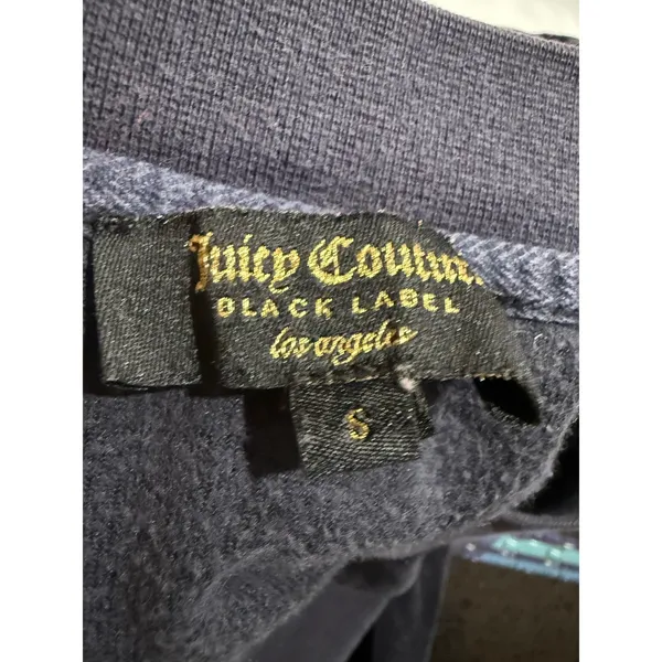Juicy Couture Black‎ Label Los Angeles Velour Track Jacket Bomber Small S - Image 5