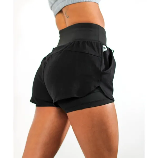 Iron Pulse Layered Shorts Black - Image 4