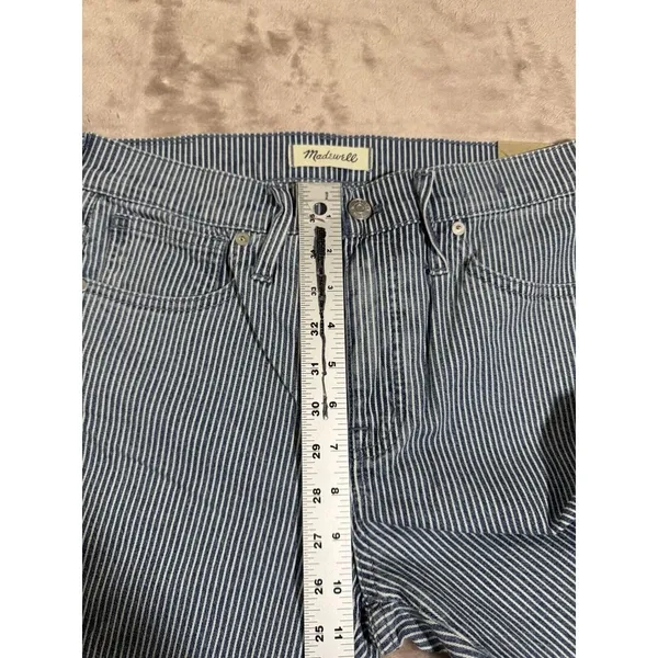 Madewell Womens‎ Skinny Jeans Blue White Mid Rise Striped Size 28 NWT - Image 7