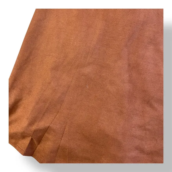 Olivaceous Faux Suede V-Neck Blouse Womens Size‎ S Brown Boho - Image 8